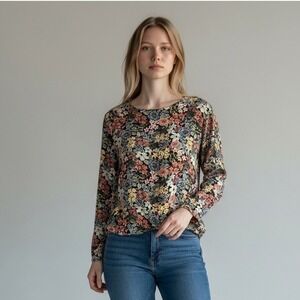 Womens Floral Blouse Size XL